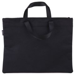 Deli Handbag with Handle and Metal Zip 210mm x297mm A4 Black