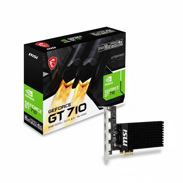 MSI GeForce GT 710 2GB Graphics Card with 4 HDMI Outputs