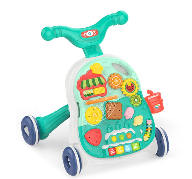 Sit-to-Stand Musical Baby Walker with Activity Play Panel - 079406