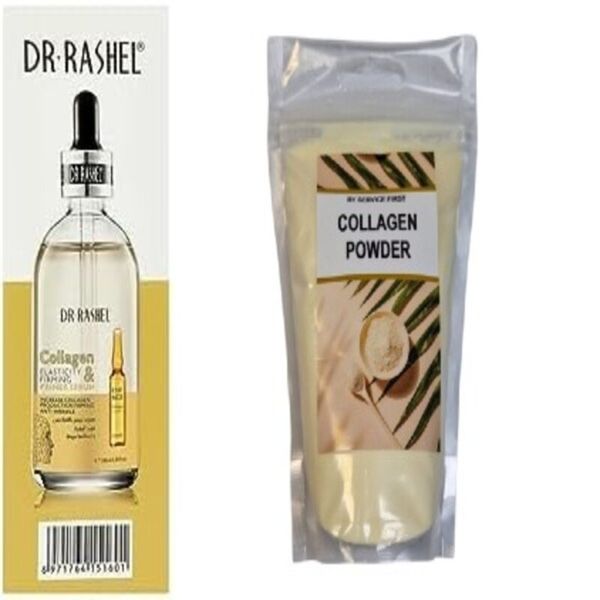 Collagen Powder and Dr.Rashel Collagen Elasticity &amp; Firming Primer Serum