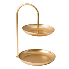 Nordic Double Layer Gold Storage Tray