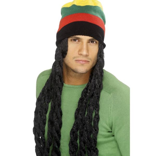 Rasta Hat with Dreadlocks