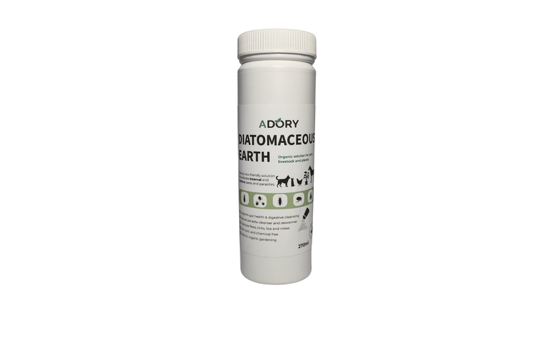 Diatomaceous Earth in Shaker Bottle for Flea and Tick Repellent and More