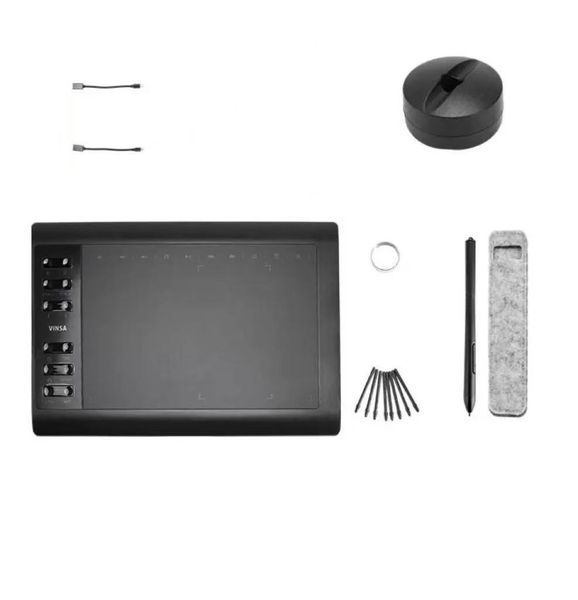 ZELTRYN Graphics Drawing Tablet, 10x6 Inch Digital Writing Tablet withStand