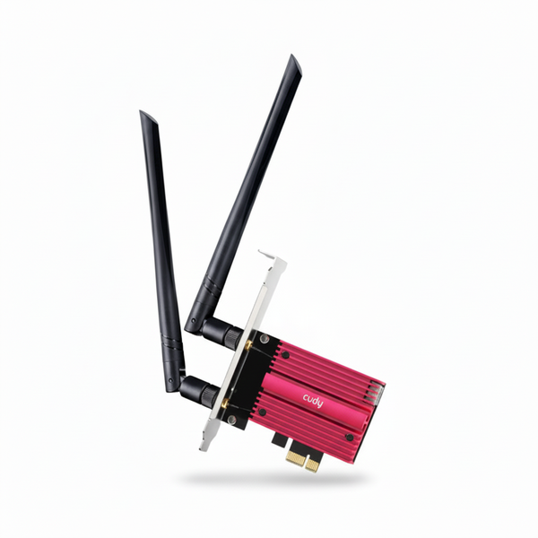 Cudy AX5400 WiFi 6E PCIe Adapter with Bluetooth 5.2 &amp; Heatsink