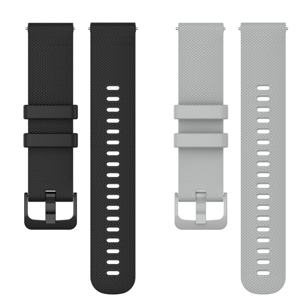 Compatible with Garmin Forerunner 55 / Venu 2 SQ 2 Straps - Black/Gray