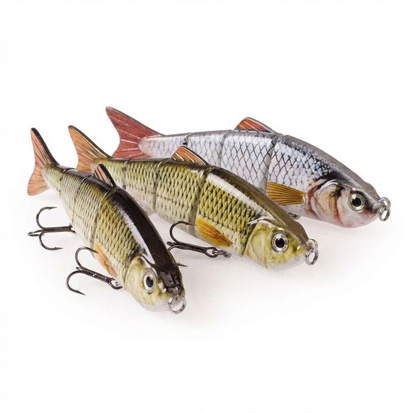 4-Segment Jointed Swimbait-Lifelike Bass Lure Set (Choice of 3, 5,or 8Pack)