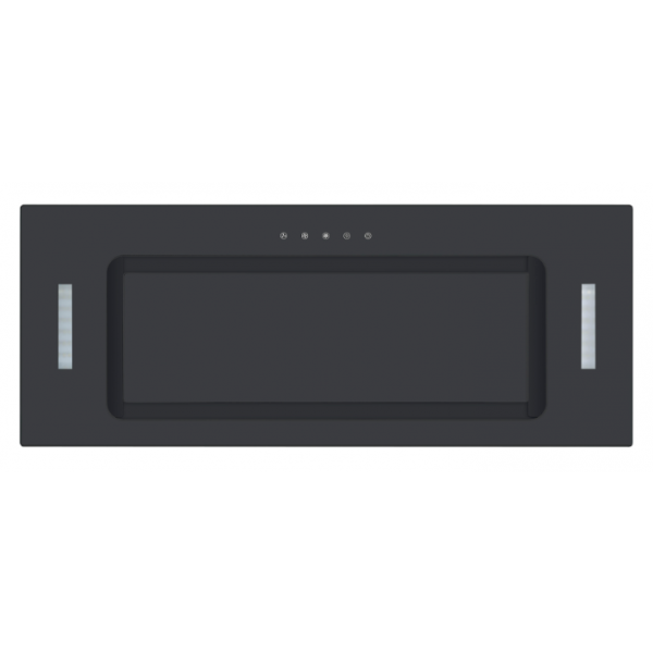 Falco 90cm Fully Integrated Black Glass Extractor FAL-90-BIG-B