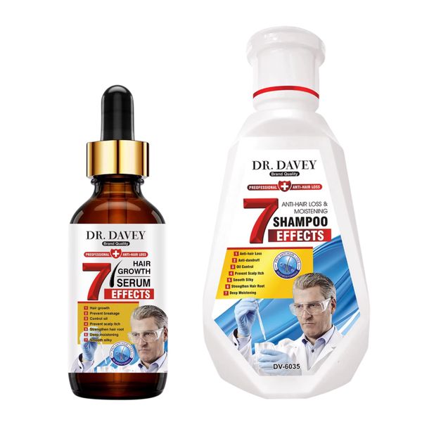 Dr Davey 7 Effects Anti-Hair Loss Shampoo 450ml &amp; Hair Growth Oil 60ml