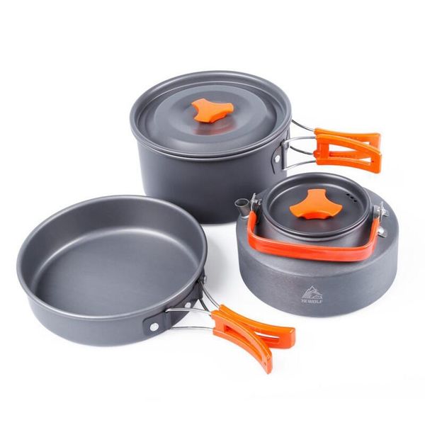 Hewolf Camping Cookwear Set (2-3 Person)