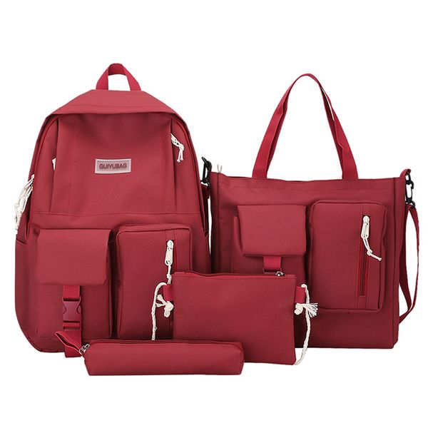 4 Pieces student bag set
