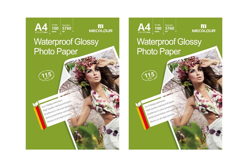 Mecolour A4 Single Side Gloss Photo Paper 115gsm for inkjet printers X2