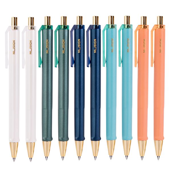 Deli Nusign Gel Pen 0.5mm Black 10 pcs