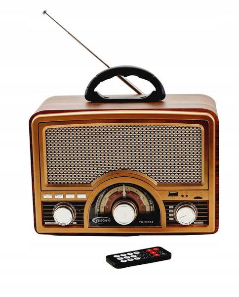 Portable Radio FM Retro Kitchen - AM SW Audio with Bluetooth Speaker