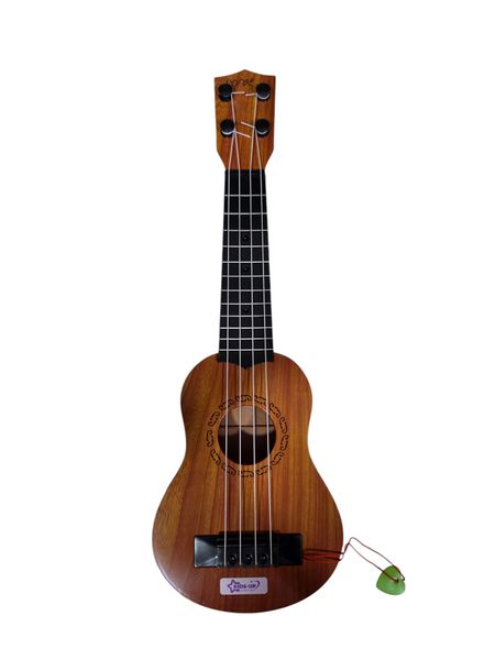 Kids-Up Wooden Look Toy Guitar 35CM Music Toy With Pick For Playing