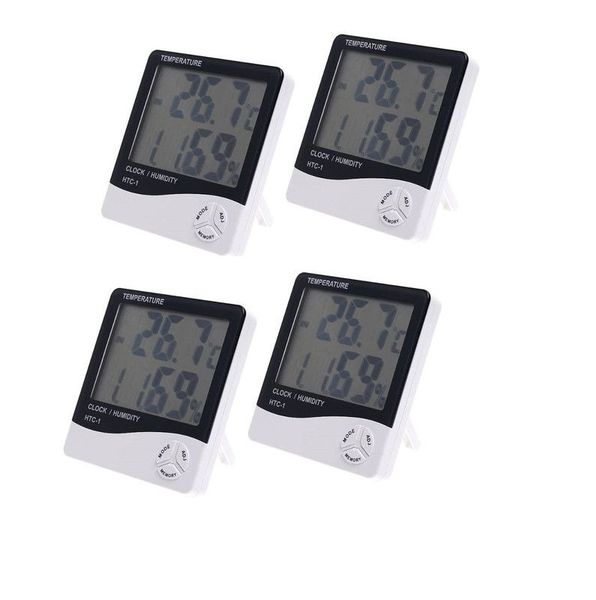 4 Pack Digital Hygrometer Temperature Humidity Meter