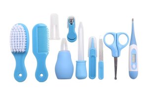 ATTTTW-10 Pcs Baby Nail Hair Daily Care Kit-BLUE