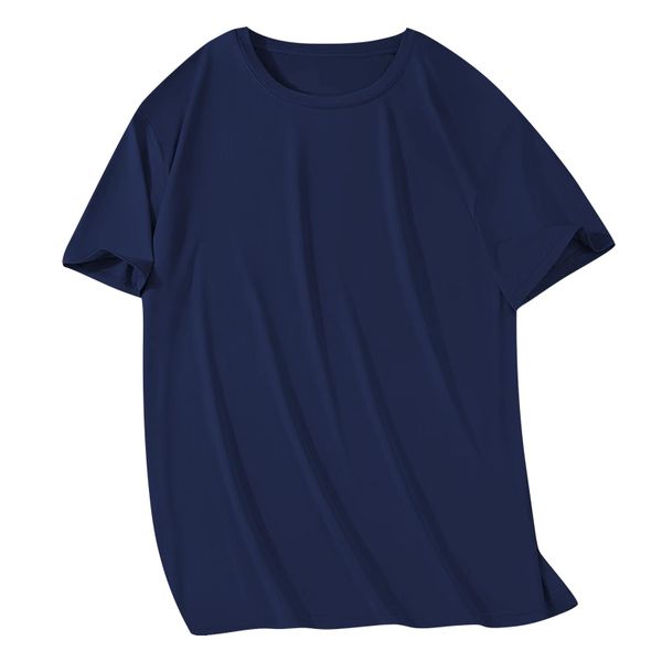 Men's Elasticity Slim Fit Quickly Dry Solid Color Short Sleeve Gym T-Shirt