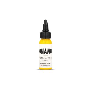 Dynamic Canary Yellow Tattoo Ink 1oz 30ml Vibrant Professional Vegan