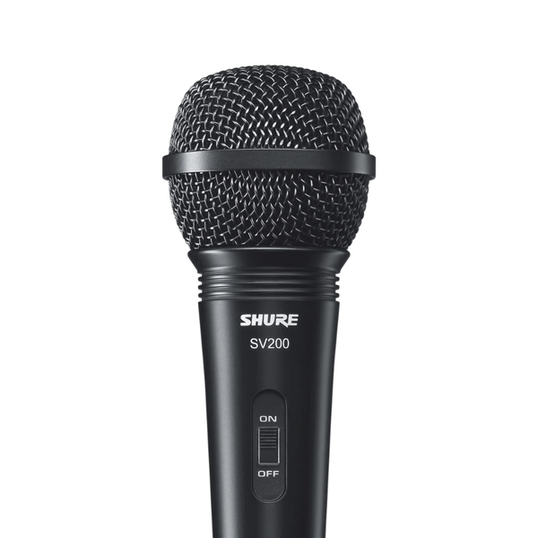 Shure SV200-Q-X Cardioid Dynamic Vocal Microphone (XLR-Jack Cable)