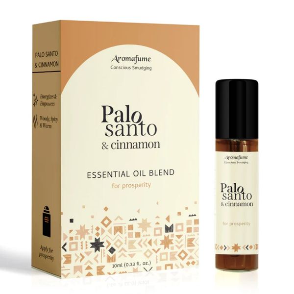 Palo Santo &amp; Cinnamon Roll-On Oil - Aromafume 10ml