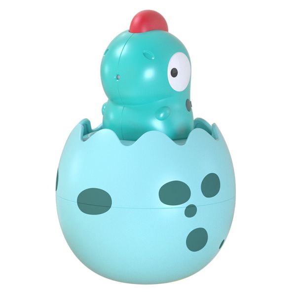 Blue dinosaur water-spraying baby bath toy