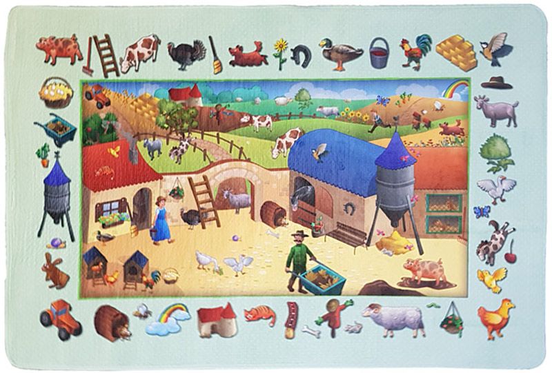 Kids Original Farm Discoveries Ultra Soft Playmat - 100cm x 150cm