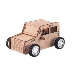 STEM Cable Car Kit for Kids | DIY Self-Powered Wooden Car | Bubblegum Inc.