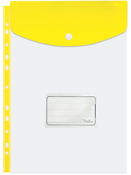 Treeline Filing Carry Folder A4 Yellow - Pack of 5