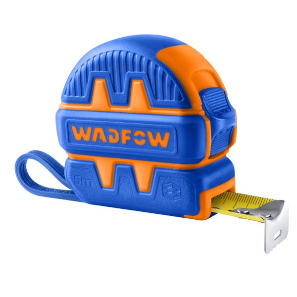 Wadfow - Steel Measuring Tape with Hanger (5m x 19mm) - One Button Lock