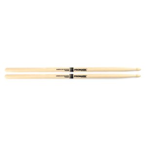 Promark TX5AW Classic 5A Hickory Oval Tip Drum Sticks