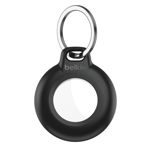 Belkin Waterproof Apple AirTag Secure Holder with Key Ring, Durable Scratch-Resistant AirTag Case, Protective AirTag Keychain Accessory for Keys,