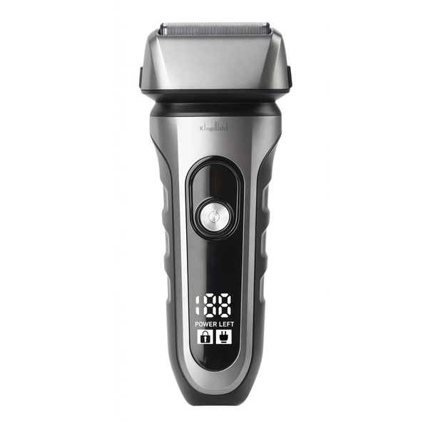Kingdushi Men'S Electric Foil Shaver 3 Floating Blade Waterproof Wet/Dry