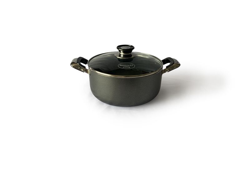 Brillant Cook Non Stick Casserole Pot 24cm (5QT)