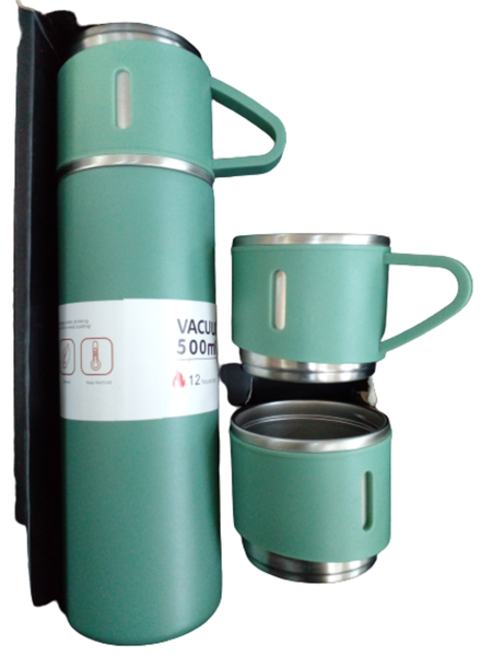 Vacuum Flask and Cup Set