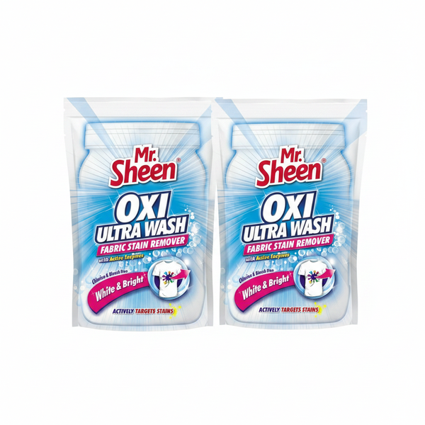 Mr Sheen Oxi Ultra Wash 520g - Brightening Washing Powder for - 2 Pack
