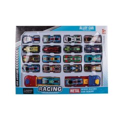 Bulk Pack x 1 Die Cast Set With 18 Cars &amp; 2 Launchers