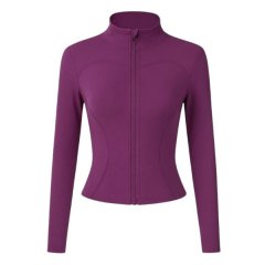 High Elastic Yoga Sports Jacket - Purple