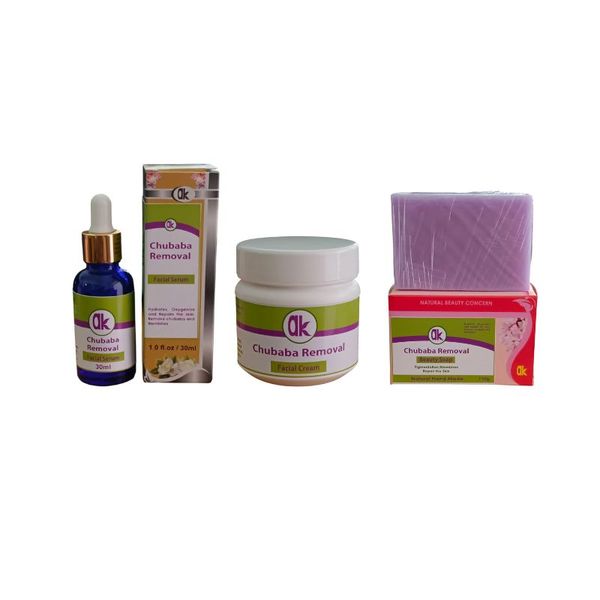 AK Chubaba Removal Skin Care Combo | Cream | Serum | Soap - 3 Products