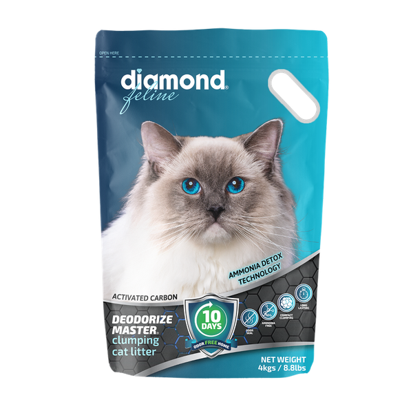 Diamond Feline Deodorize Master Clumping Cat Litter 4kg