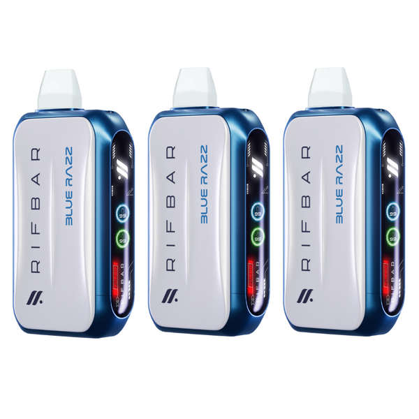 Rifbar Blue Razz Turbo - X Disposable Vape (Pack of 3)