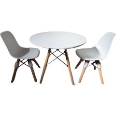 Baby White Table and Chairs (Age 2-5)