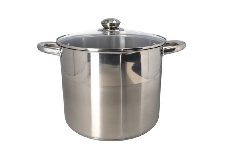 Stainless Steel Stockpot With Glass Lid 26cm