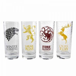 Game of Thrones All Houses Set of 4 Glasses (Parallel Import)