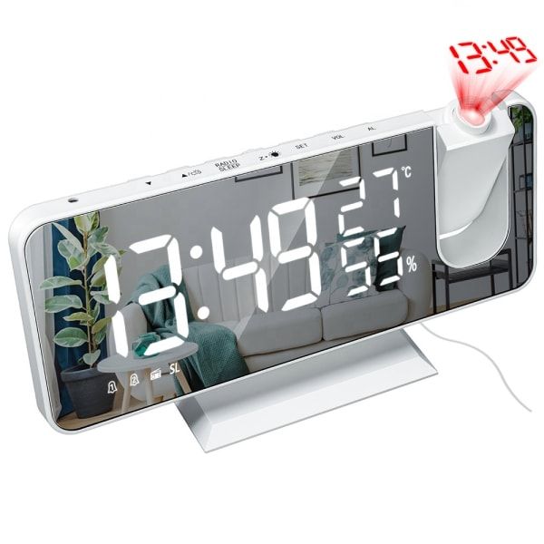 Multifunctional Hygrometer Thermometer Projection Digital Clock