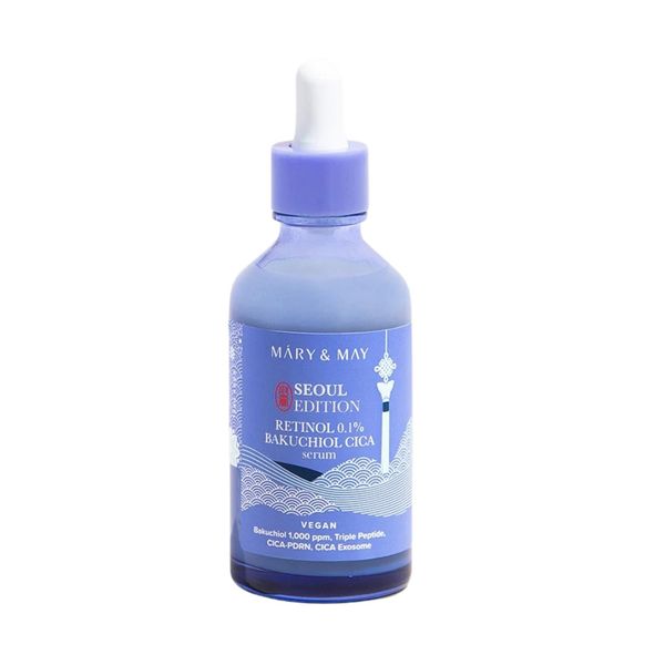 Mary&amp;May 80ml Seoul Edition Retinol 0.1% Bakuchiol Cica Serum + Seoul trio
