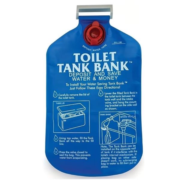 DIY Home Water-Saving Toilet Tank Bank Device