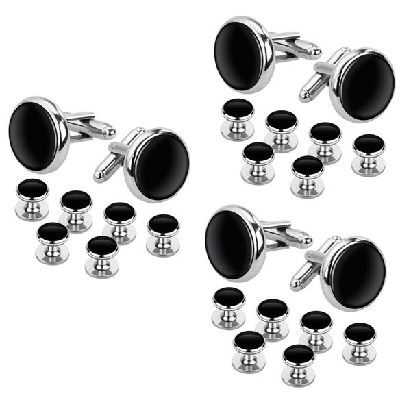 Cufflinks And Studs Set For Tuxedo Shirts 2 Cufflinks And 6 Studs