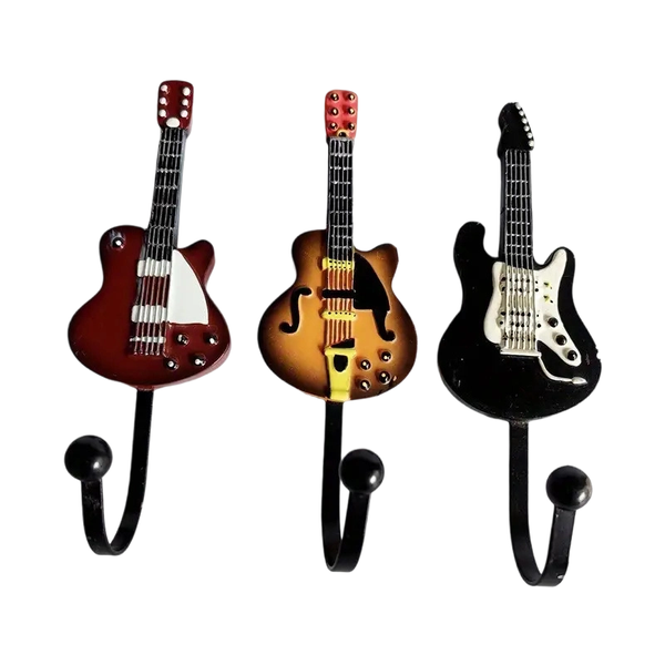 3-Piece Vintage Violin Wall Hooks - Decorative &amp; Sturdy for Home, Bar, Café