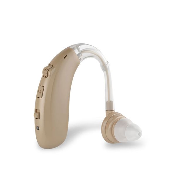 USB Rechargeable Behind-The-Ear Sound Amplifier With Noise Cancellation